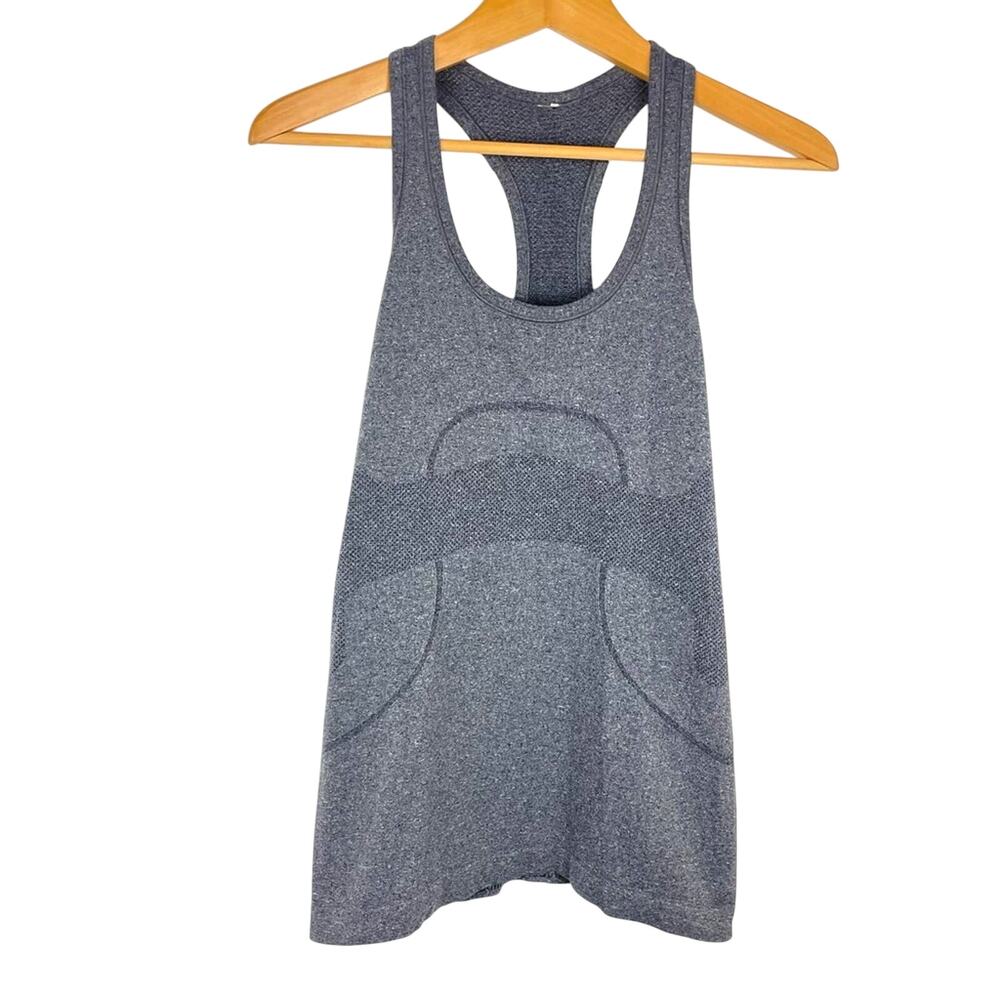 Lululemon Gray Racerback Tank Top Athletic 6